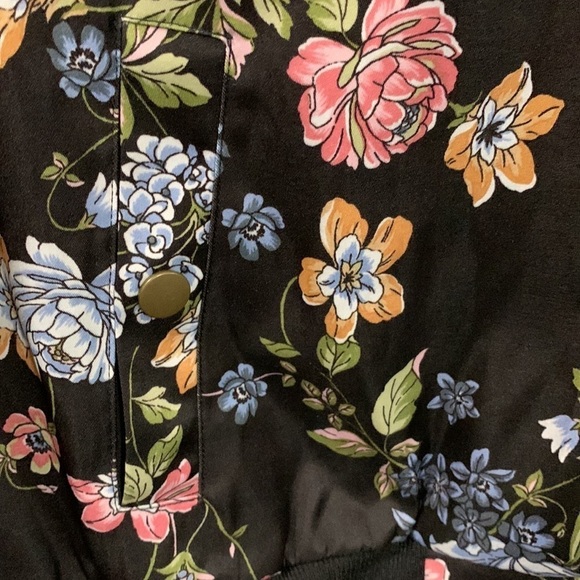 Hippie Rose Floral jacket, lined, size L very good condition see measurements - Picture 3 of 6